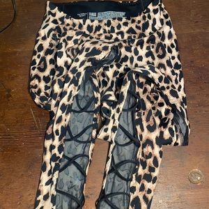 Victoria’s Secret cheetah print yogas.